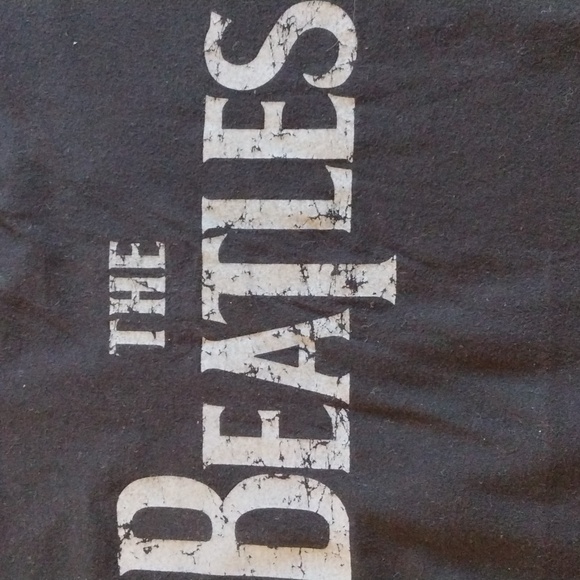 American Apparel T Shirt Men 2XL Black The Beatles Short Sleeve Cotton Juniors‎ - Picture 2 of 5